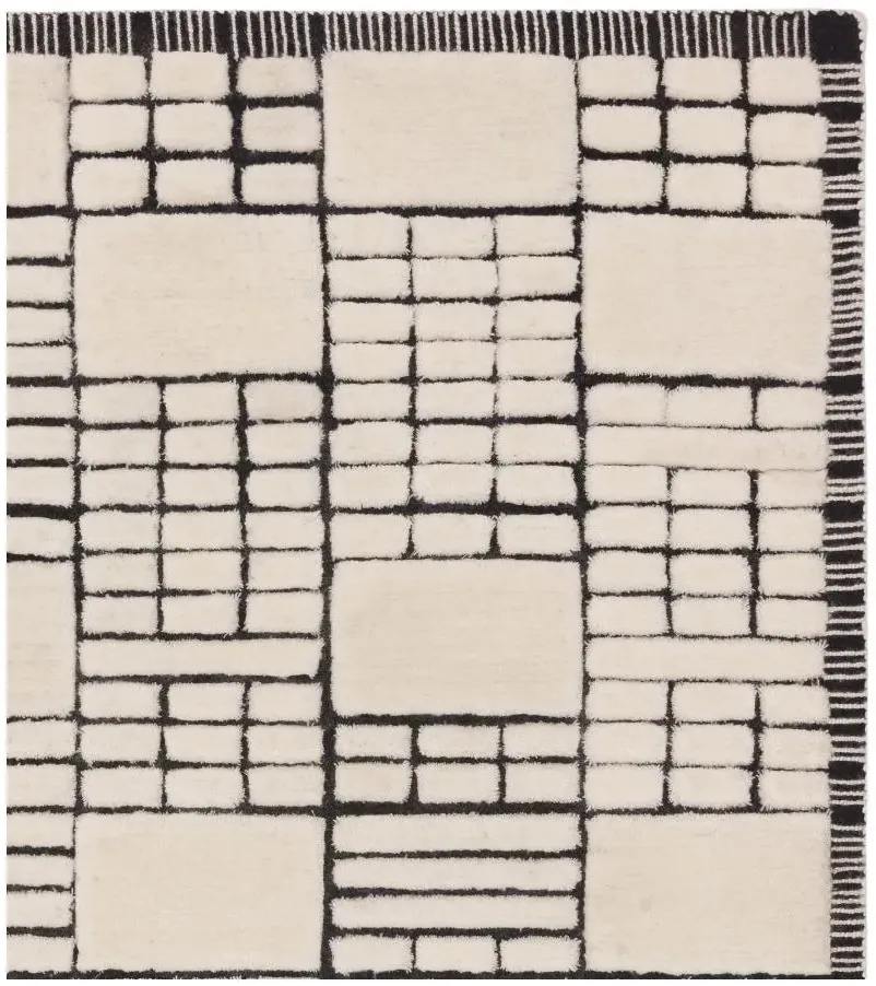 Empire Rug - Cream and Black