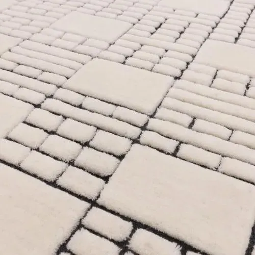 Empire Rug - Cream and Black