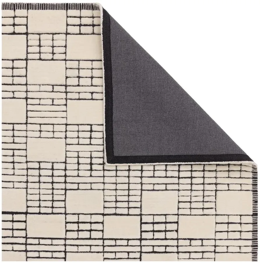 Empire Rug - Cream and Black