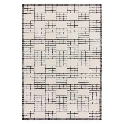Empire Rug - Cream and Black image
