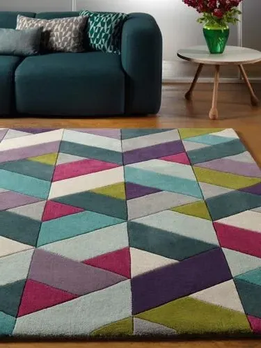 Funk Chevron 02 Rug - Blue Green