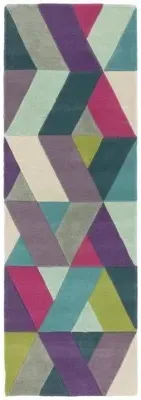 Funk Chevron 02 Runner Rug - Blue Green image