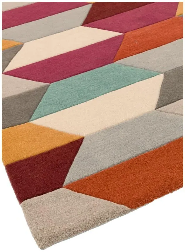 Funk Honeycomb 03 Rug - Bright Multi Colour