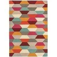 Funk Honeycomb 03 Rug - Bright Multi Colour