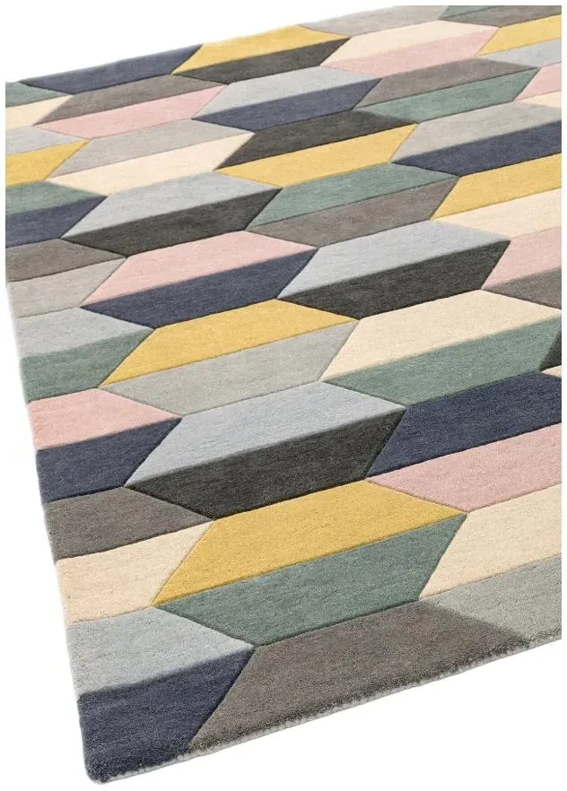 Funk Honeycomb Rug - Multi Colour