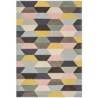 Funk Honeycomb Rug - Multi Colour