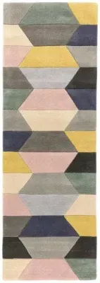 Funk Honeycomb Runner Rug - Pastel image