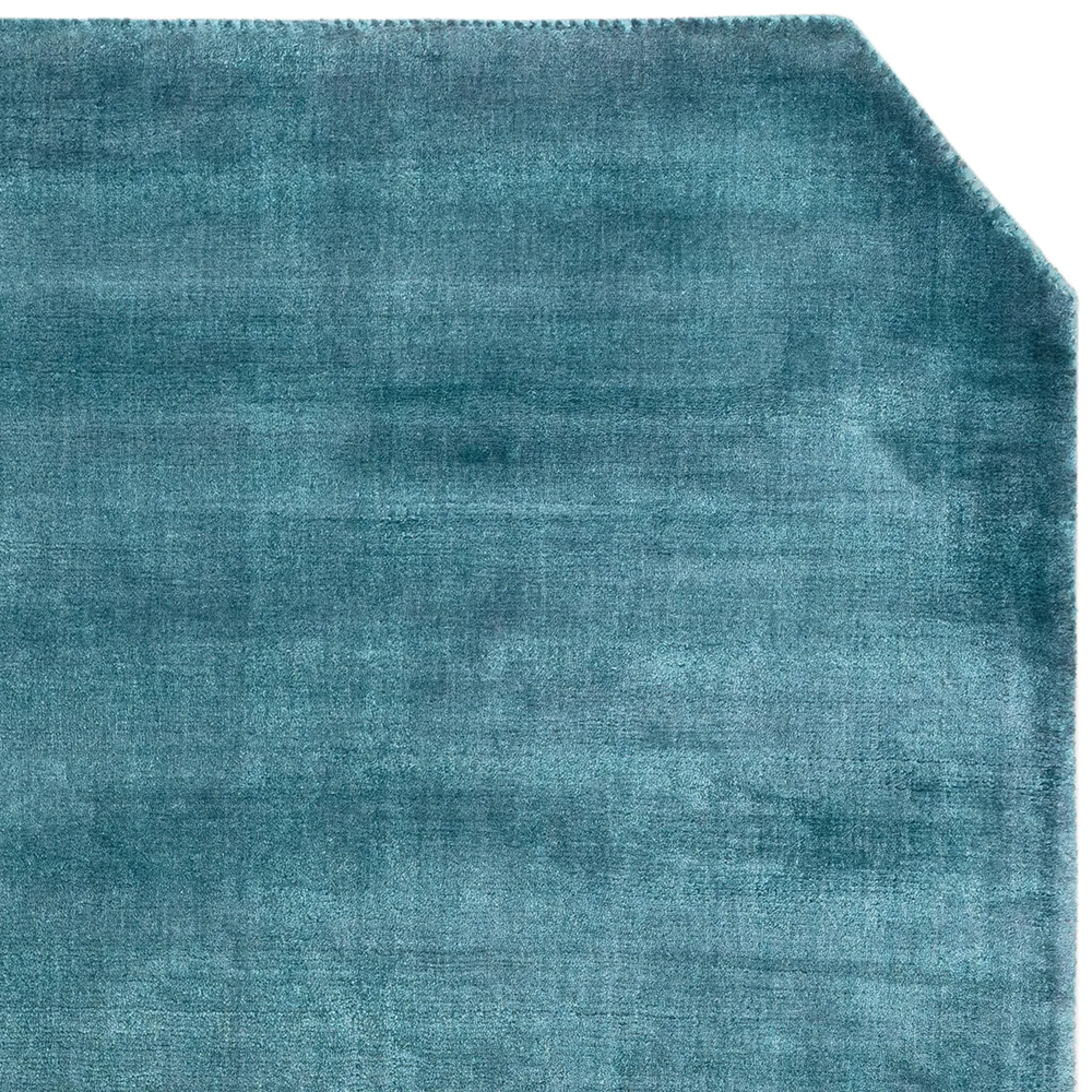 Gleam Plain Rug - Teal