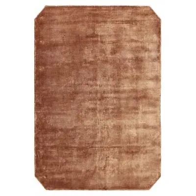 Gleam Plain Rug - Terracotta