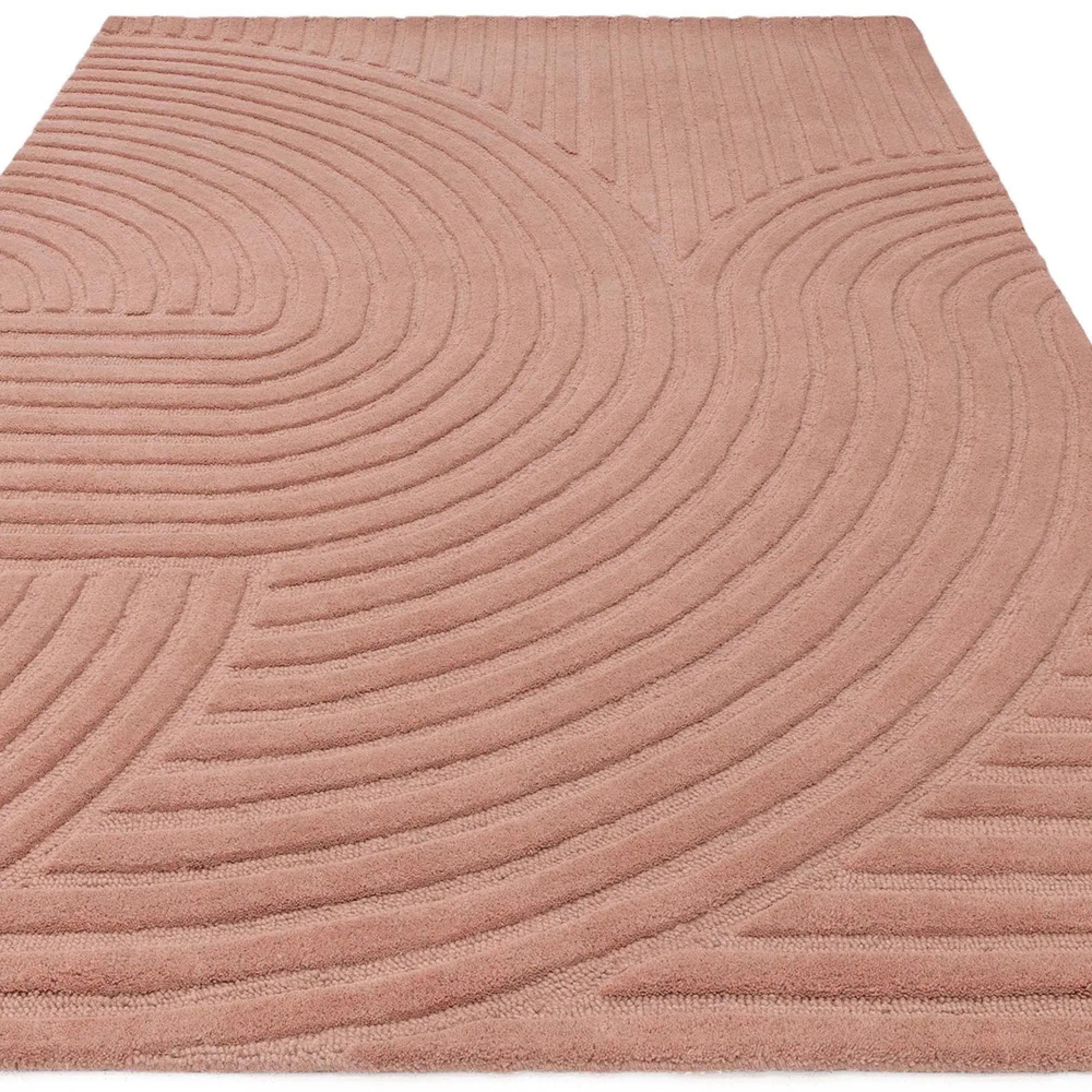 Hague Plain Rug - Blush