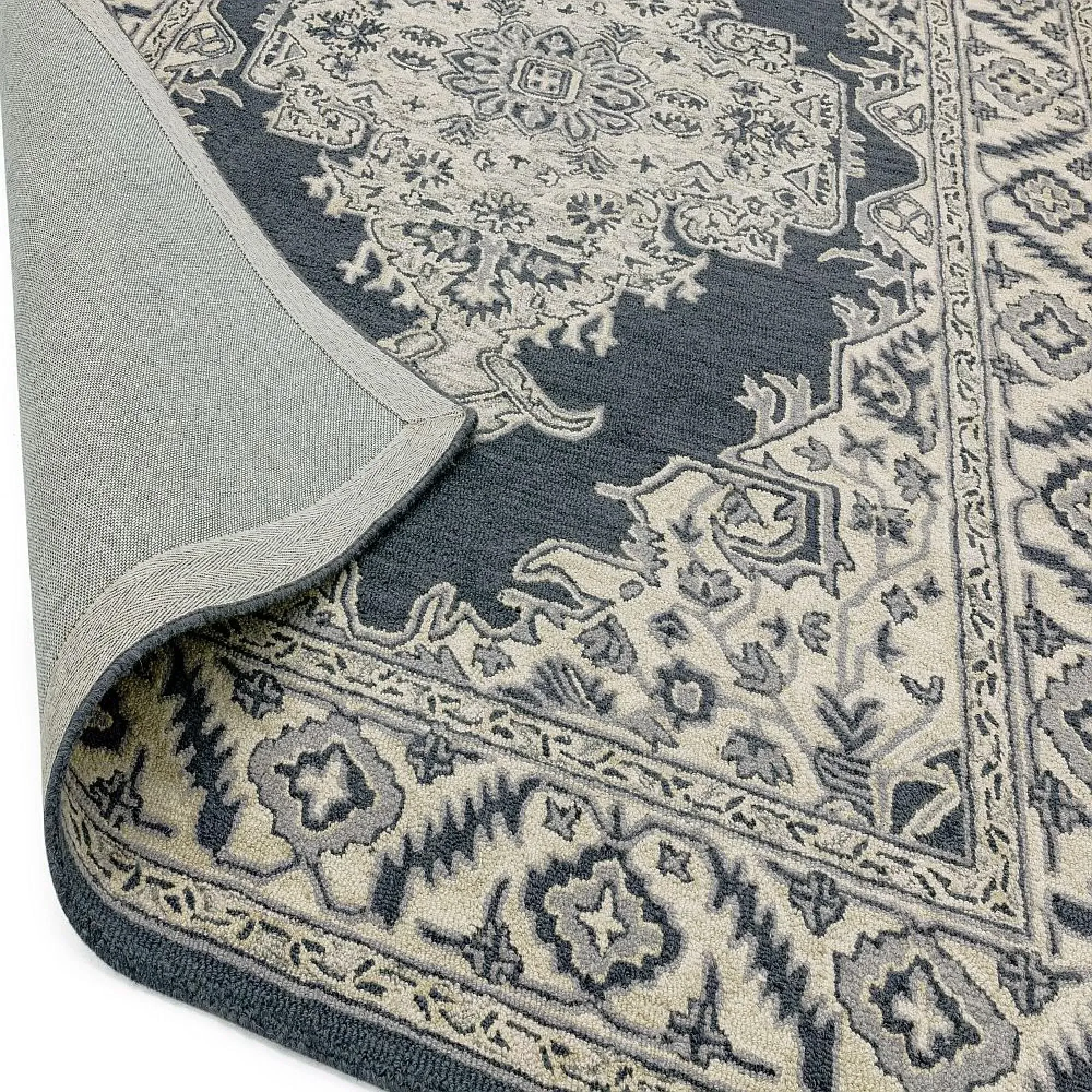 Heritage Bronte Persian Medallion Rug - Shadow