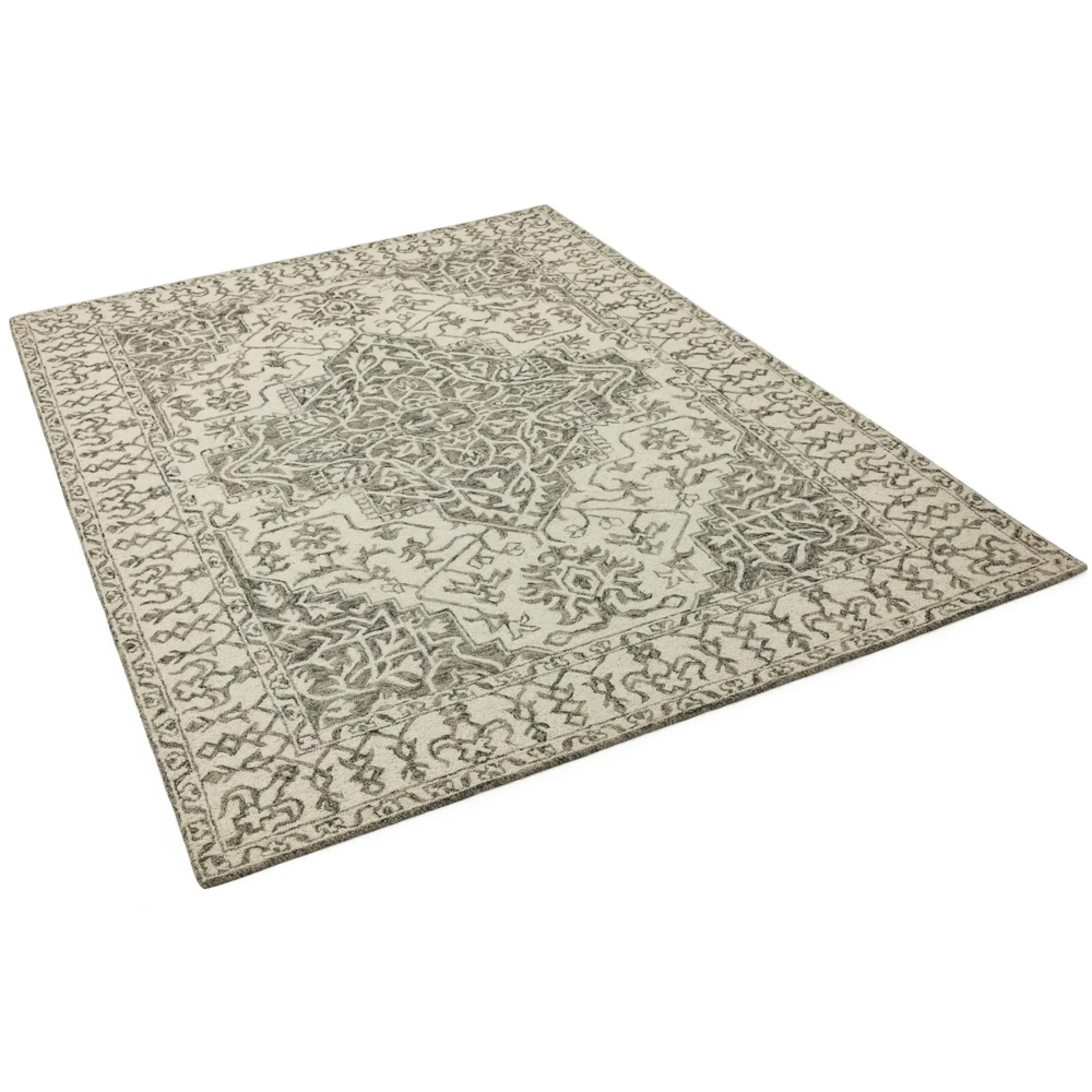 Heritage Bronte Persian Medallion Rug - Smoke