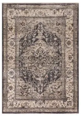 Heritage Sovereign Medallion Rug - Charcoal
