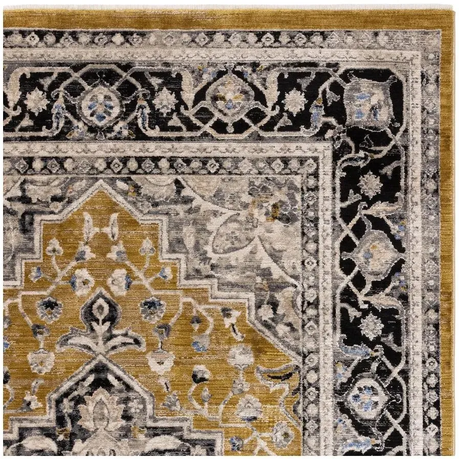Heritage Sovereign Medallion Rug - Gold
