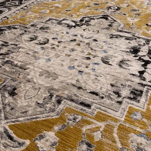 Heritage Sovereign Medallion Rug - Gold