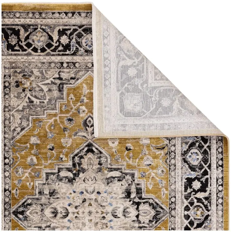 Heritage Sovereign Medallion Rug - Gold