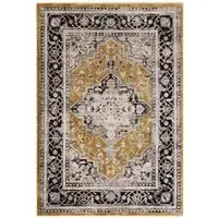 Heritage Sovereign Medallion Rug - Gold