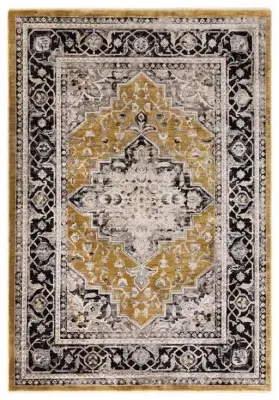 Heritage Sovereign Medallion Rug - Gold