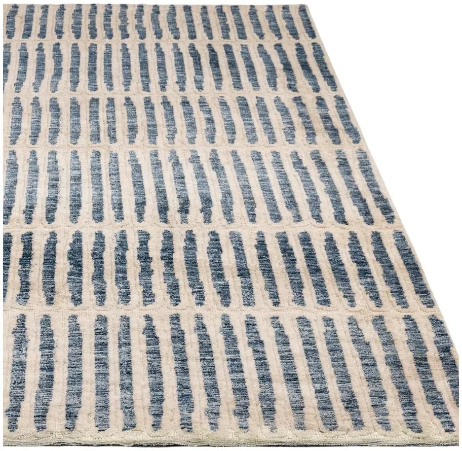 Mason Grid Rug - Blue