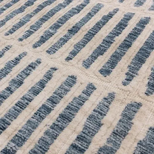 Mason Grid Rug - Blue