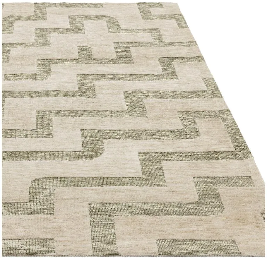Mason Maze Rug - Green