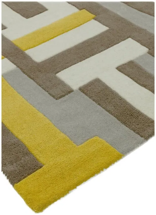 Matrix Code 17 Rug - Yellow