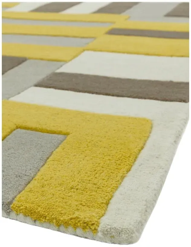 Matrix Code 17 Rug - Yellow
