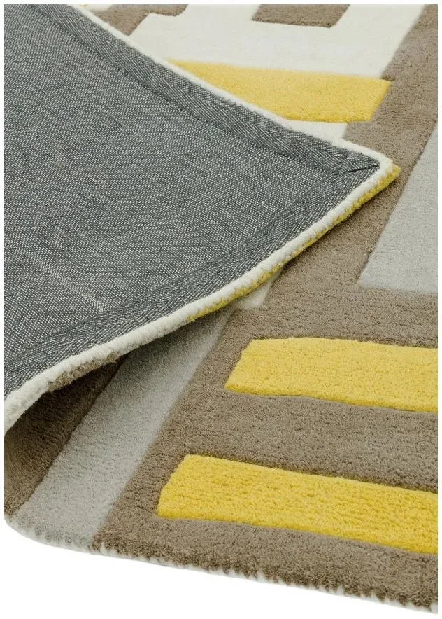 Matrix Code 17 Rug - Yellow