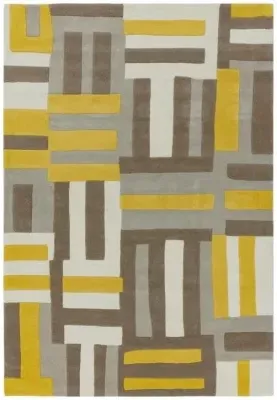 Matrix Code 17 Rug - Yellow