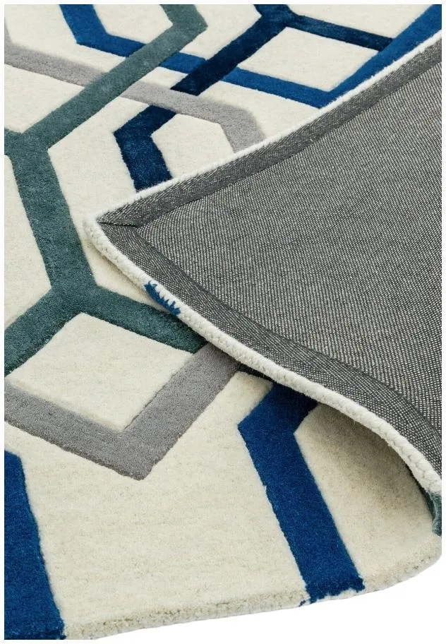 Matrix Hexagon 65 Rug - White