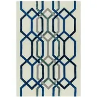 Matrix Hexagon 65 Rug - White