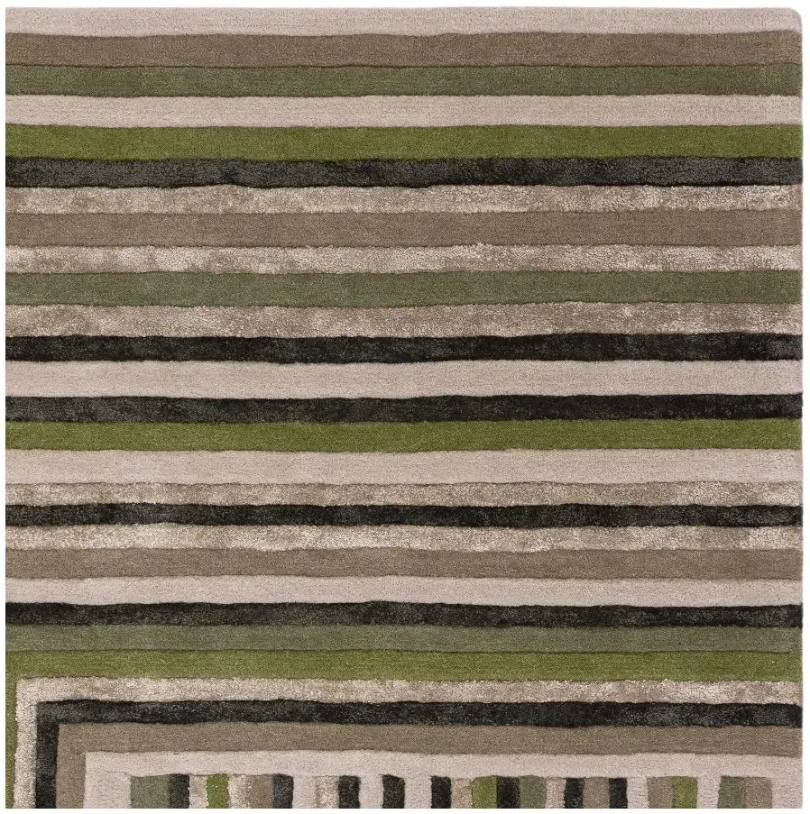 Matrix Network Forest 82 Rug - Green