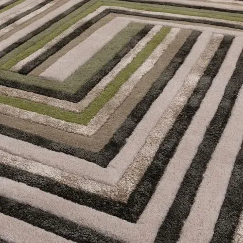 Matrix Network Forest 82 Rug - Green