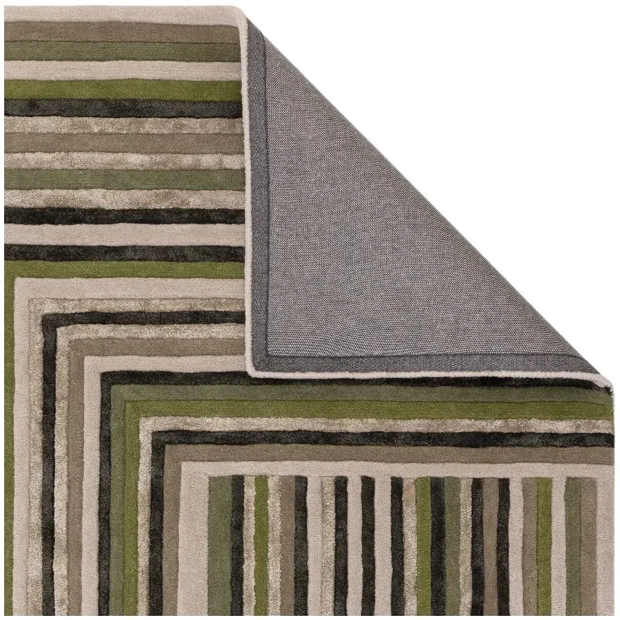 Matrix Network Forest 82 Rug - Green