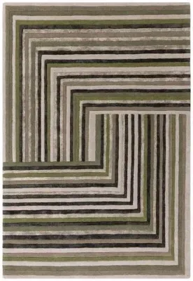 Matrix Network Forest 82 Rug - Green