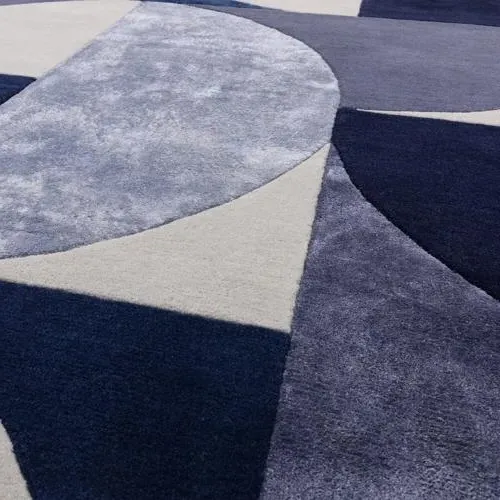 Matrix Oval Rug - Blue