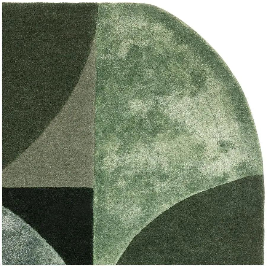 Matrix Oval Rug - Green
