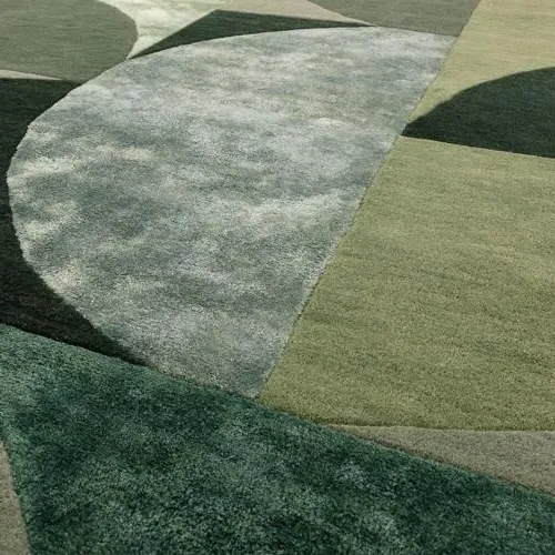 Matrix Oval Rug - Green