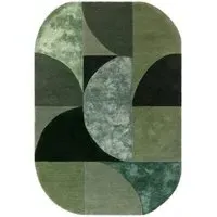 Matrix Oval Rug - Green