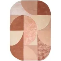 Matrix Oval Rug - Pink