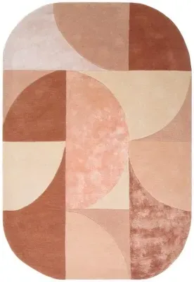 Matrix Oval Rug - Pink