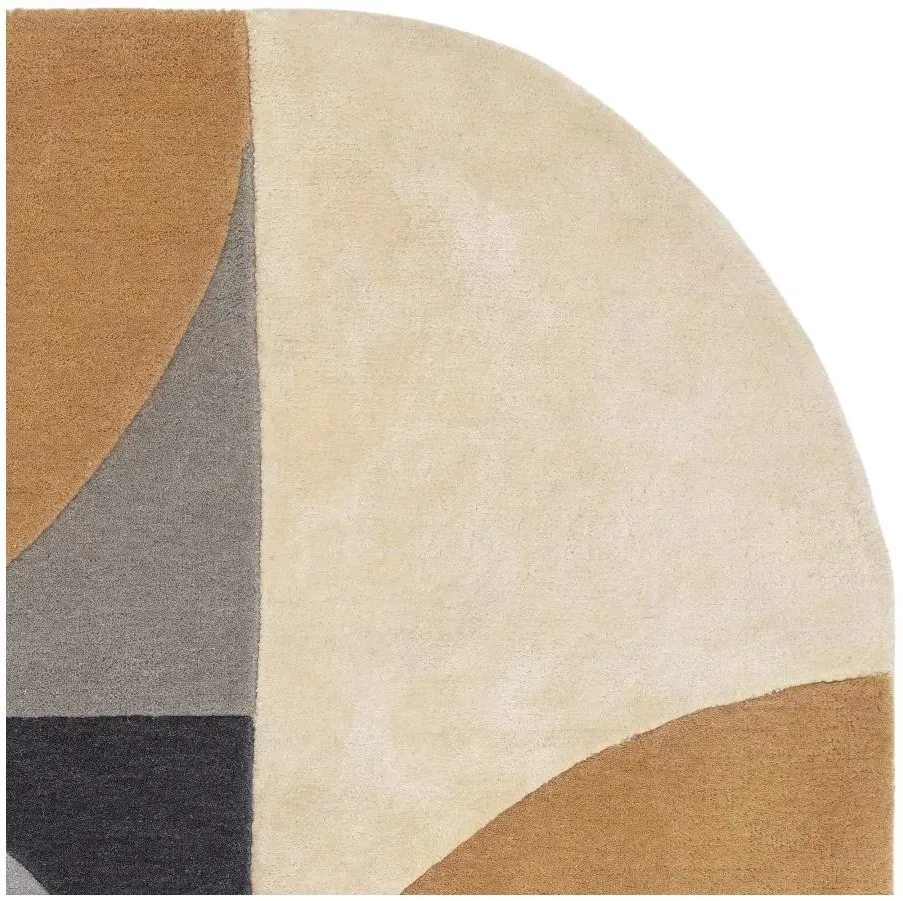 Matrix Oval Rug - Yellow