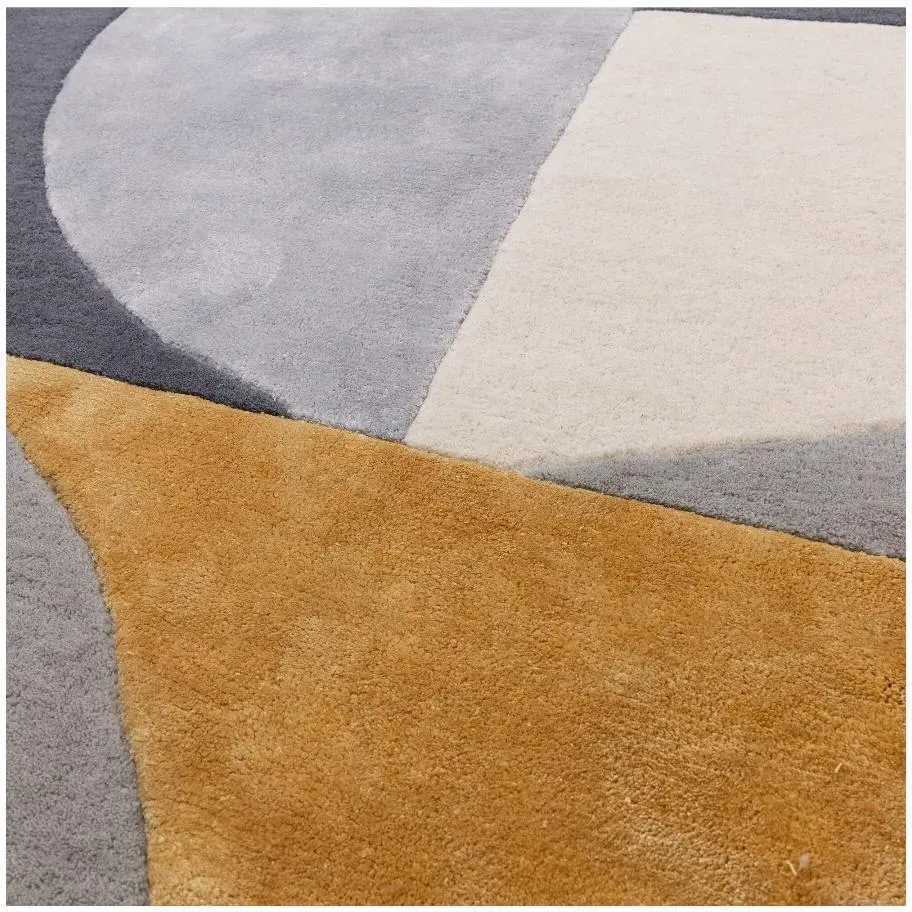 Matrix Oval Rug - Yellow