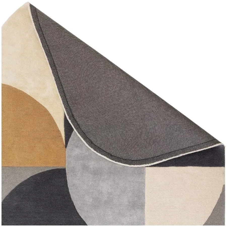 Matrix Oval Rug - Yellow