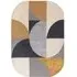 Matrix Oval Rug - Yellow