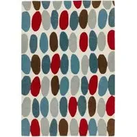 Matrix Sofia 33 Rug - Red, Teal