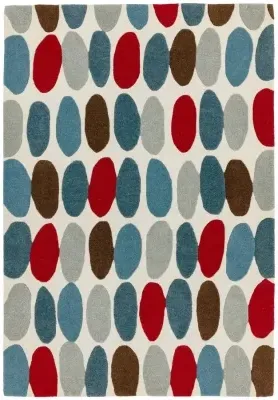 Matrix Sofia 33 Rug - Red, Teal