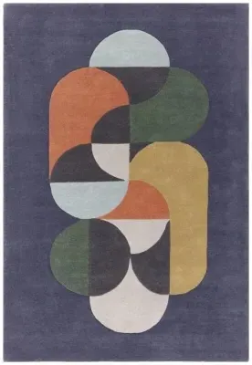 Matrix Statement 91 Rug - Navy