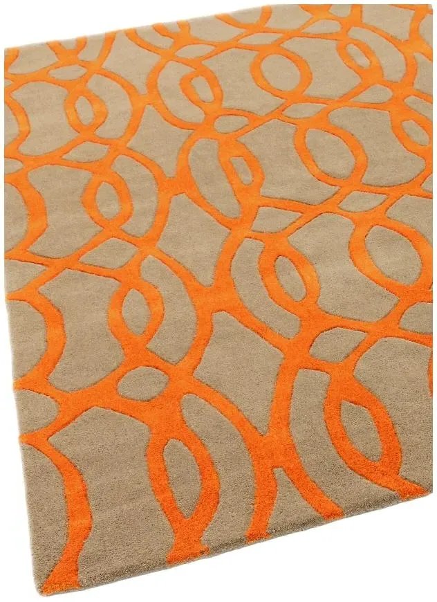 Matrix Wire 37 Rug - Orange