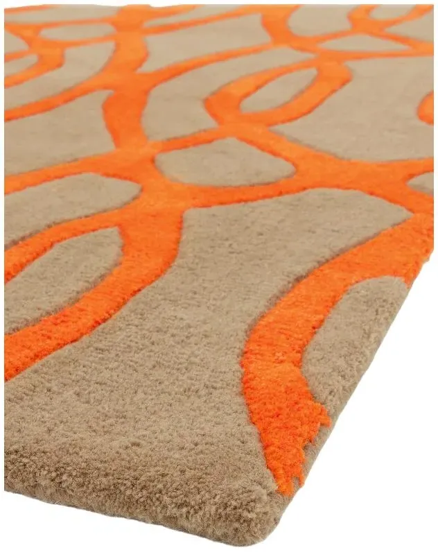 Matrix Wire 37 Rug - Orange